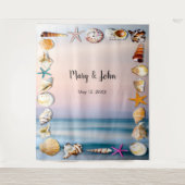 Tenture Fond photographique de plage de sable tropical et  (Devant)