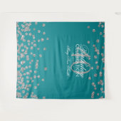 Tenture Fond pour 40e anniversaire confettis argent sarcel (Devant (Horizontal))