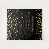 Tenture Fond pour 80e anniversaire, Fond pour Photobooth, (Devant (Horizontal))