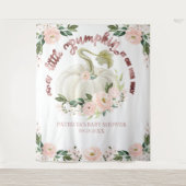 Tenture Fond pour Baby Shower d'Automne avec une Petite Ci (Devant)