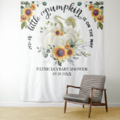 Tenture Fond pour Baby Shower d'automne avec une petite ci (En situation)