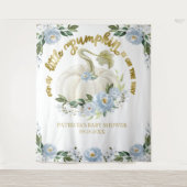 Tenture Fond pour Baby Shower d'Automne Petit Citrouille (Devant)