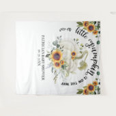 Tenture Fond pour Baby Shower d'Automne Petit Citrouille (Devant (Horizontal))