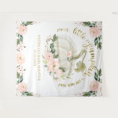 Tenture Fond pour Baby Shower d'Automne Petit Citrouille (Devant (Horizontal))