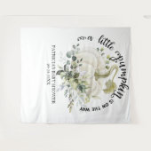 Tenture Fond pour Baby Shower d'Automne Petit Citrouille (Devant (Horizontal))