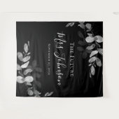 Tenture Fond pour Baby Shower de Future Mrs avec eucalyptu (Devant (Horizontal))