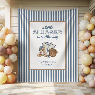 Tenture Fond pour Baby Shower de Little Slugger Baseball