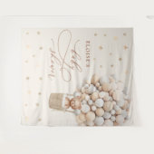 Tenture Fond pour Baby Shower de Nounours Genre Neutre (Devant (Horizontal))