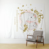 Tenture Fond pour Baby Shower d'une petite fille pour Hall (En situation (horizontale))