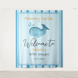 Tenture Fond pour Baby Shower Maman Qui Va être Mignonne B