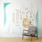 Tenture Fond pour Baby Shower Un Petit Citrouille (En situation (horizontale))