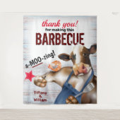 Tenture Fond pour barbecue et grillade de crevettes par un (Devant)