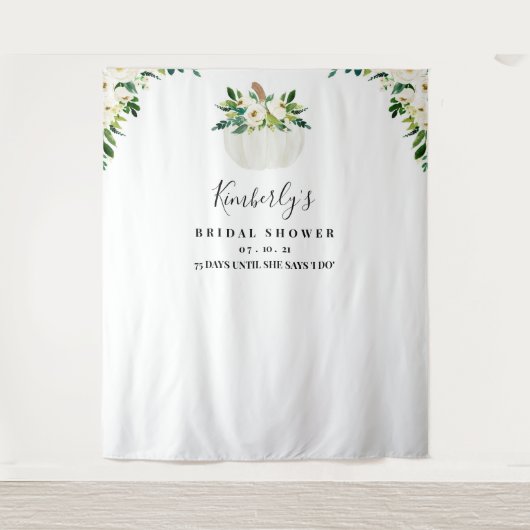 Tenture Fond pour enterrement de vie de jeune fille avec c (Devant)