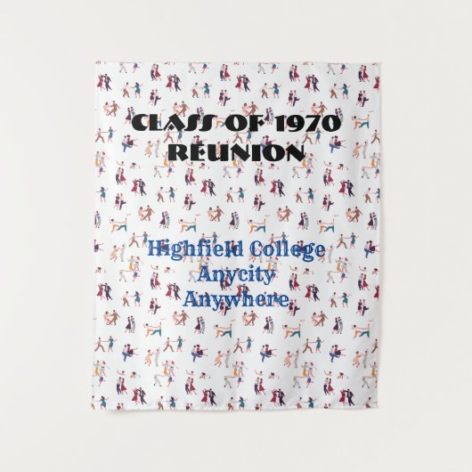 Tenture Fond pour événement avec ambiance de danse - le te (Devant)