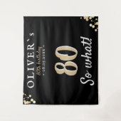 Tenture Fond pour fête d'anniversaire des 80 ans inspirant (Devant)