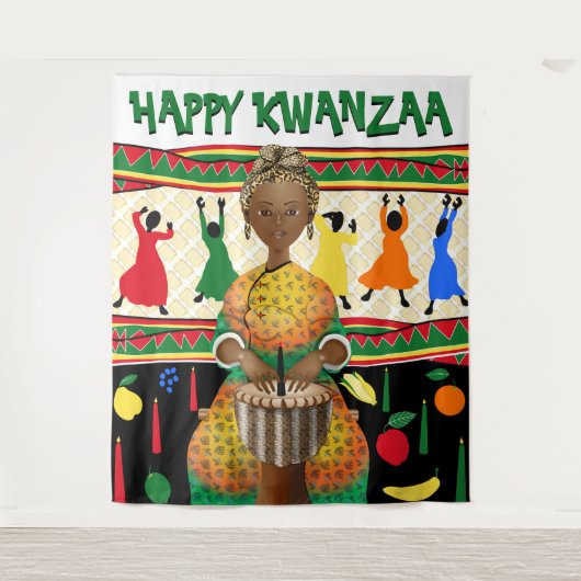 Tenture Fond pour la fête de Kwanzaa des Afro-Américains (Devant)