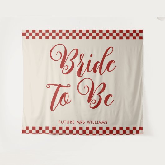 Tenture Fond pour la fête prénuptiale de la future mariée  (Devant (Horizontal))