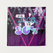 Tenture Fond pour la soirée dansante rétro des années 80 (Devant)