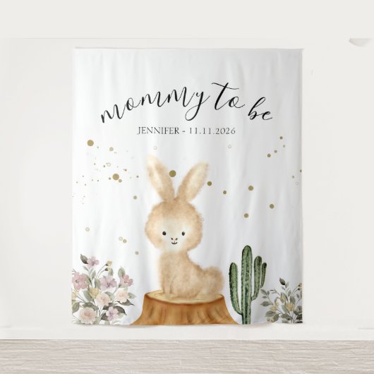 Tenture Fond pour lapine future maman (Devant)
