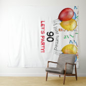 Tenture Fond pour les 90 ans, Accessoire de photo (En situation (horizontale))