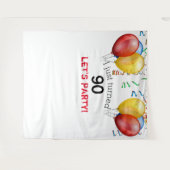 Tenture Fond pour les 90 ans, Accessoire de photo (Devant (Horizontal))