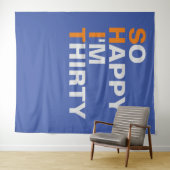 Tenture Fond pour les Trente ans de bonheur (En situation (horizontale))