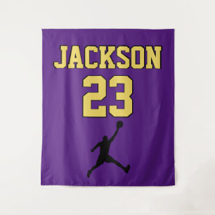 Tenture Fond pour maillot de basketball   Numéro d'équipe 