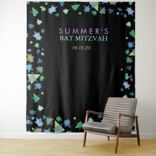 Tenture Fond pour photo Bar Mitzvah COLORED STARS