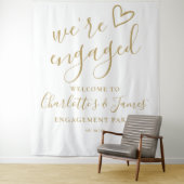 Tenture Fond pour photo de fête de fiançailles étaient eng (En situation)