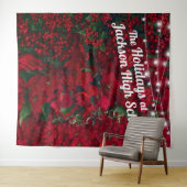 Tenture Fond pour photo de vacances aux feuilles rouges et (En situation (horizontale))