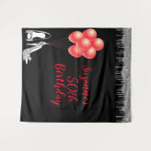 Tenture Fond pour photo Fête 50e Anniversaire Paillettes A (Devant (Horizontal))