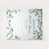 Tenture Fond pour Photobooth Chic de la Mariée Eucalyptus (Devant (Horizontal))