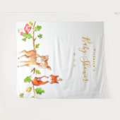 Tenture Fond pour Photobooth de Baby Shower sur le thème d (Devant (Horizontal))