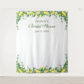 Tenture Fond pour Photobooth pour Baby Shower sur le thème (Devant)