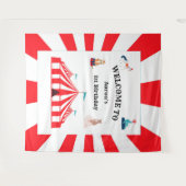 Tenture Fond pour photomaton d'anniversaire cirque ou carn (Devant (Horizontal))