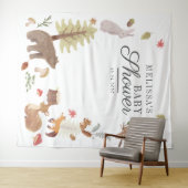 Tenture Fond pour Photomaton de Baby Shower Animaux de la  (En situation (horizontale))