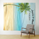 Tenture Fond pour Photomaton de Mariage à la Plage ou de D (En situation (horizontale))