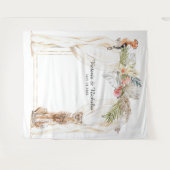 Tenture Fond pour Photomaton de Mariage Safari Africain (Devant (Horizontal))