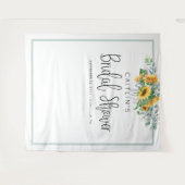 Tenture Fond pour Photomaton de Mariage Tournesol (Devant (Horizontal))