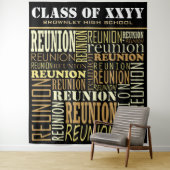 Tenture Fond pour photomaton de réunion d'anciens élèves (En situation)