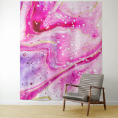 Tenture Fond pour Photomaton Marbre Rose Encre éclaboussée (En situation)