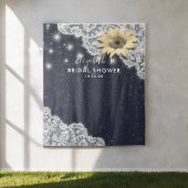 Tenture Fond pour photos de douche de mariée avec dentelle