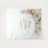 Tenture Fond pour photos de fête d'anniversaire Bohème élé (Devant (Horizontal))