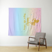 Tenture Fond pour photos de fête d'anniversaire Licorne (En situation (horizontale))