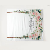 Tenture Fond pour photos de fête de mariage rose pastel (Devant (Horizontal))