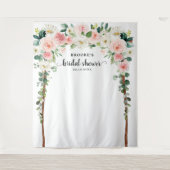 Tenture Fond pour photos de fête de mariage rose pastel (Devant)