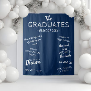 Tenture Fond pour photos de fête de remise de diplômes ins