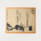 Tenture Fond pour photos de sorcière d'Halloween pour une (Devant (Horizontal))