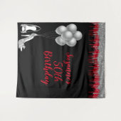 Tenture Fond pour photos Fête d'anniversaire 50 ans Paille (Devant (Horizontal))