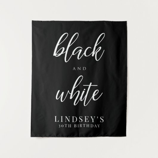 Tenture Fond pour photos, soirée noir et blanc (Devant)